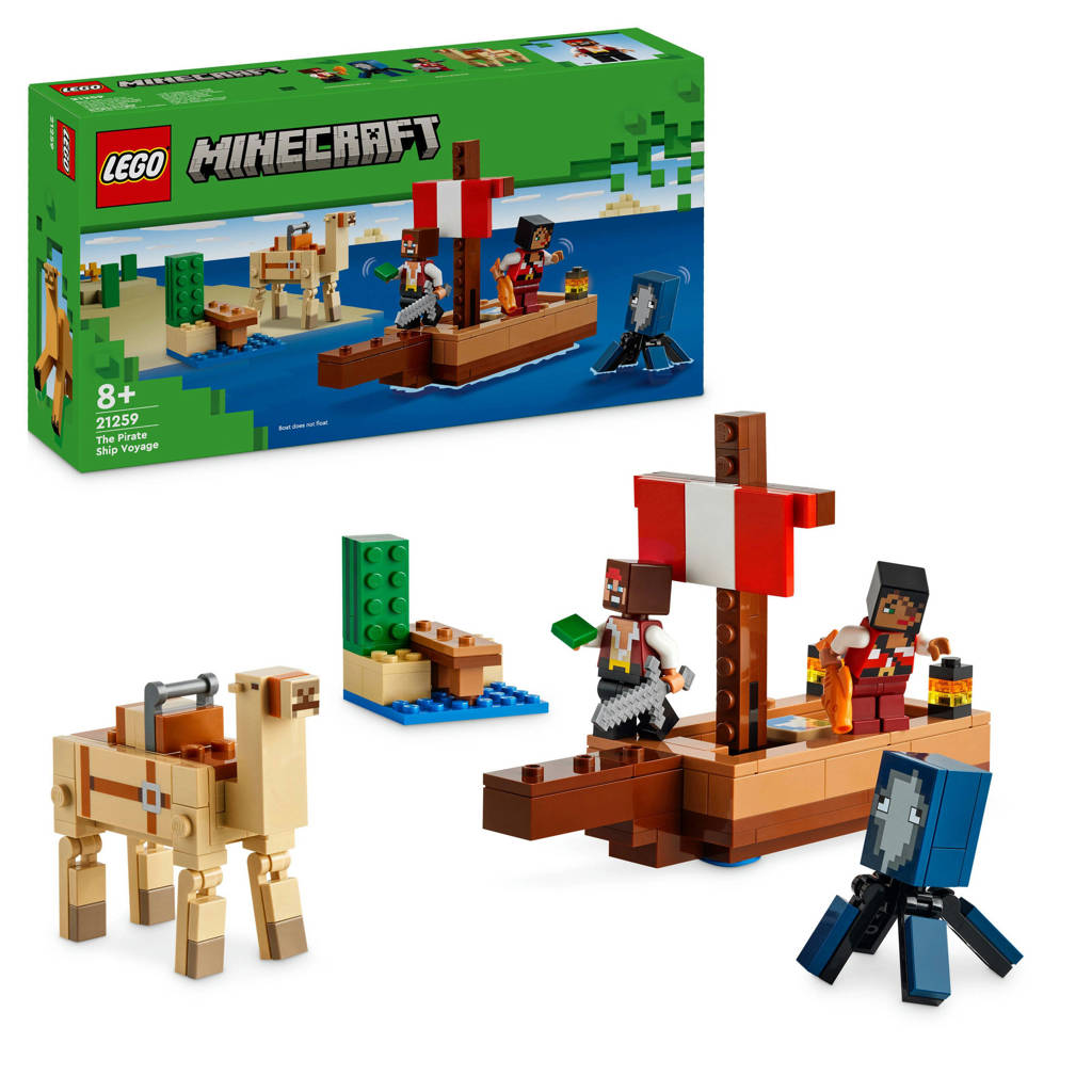 De piratenschipreis Bouwpakket voor Kinderen met Speelgoed Boot 21259