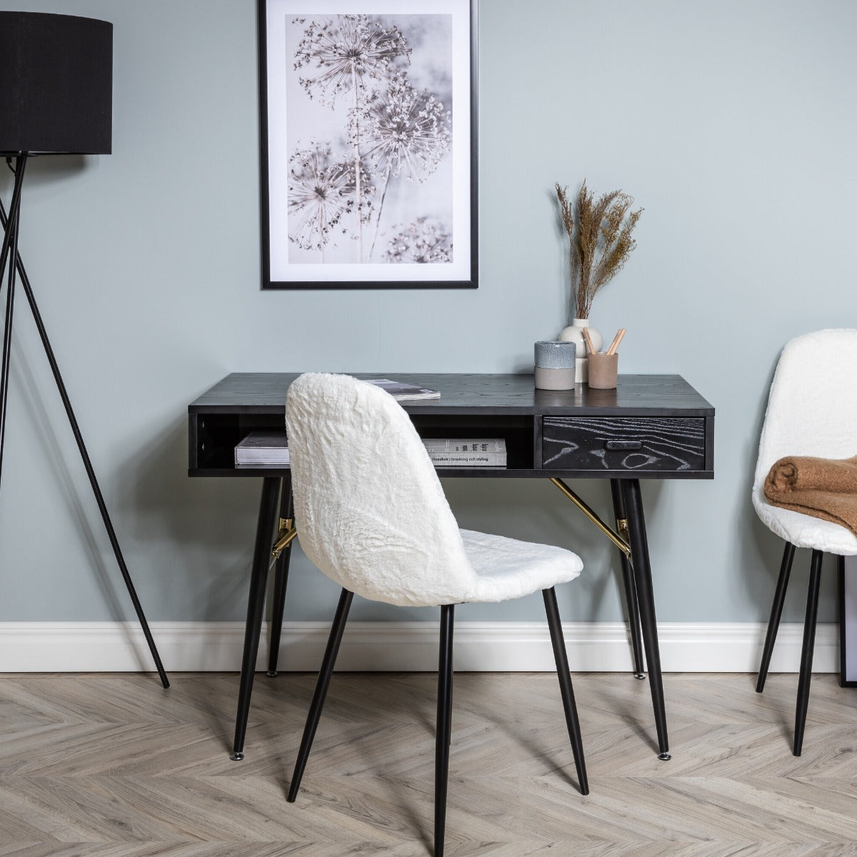 FjÃ´rd - Bureau Gold|Zwart - 110cm
