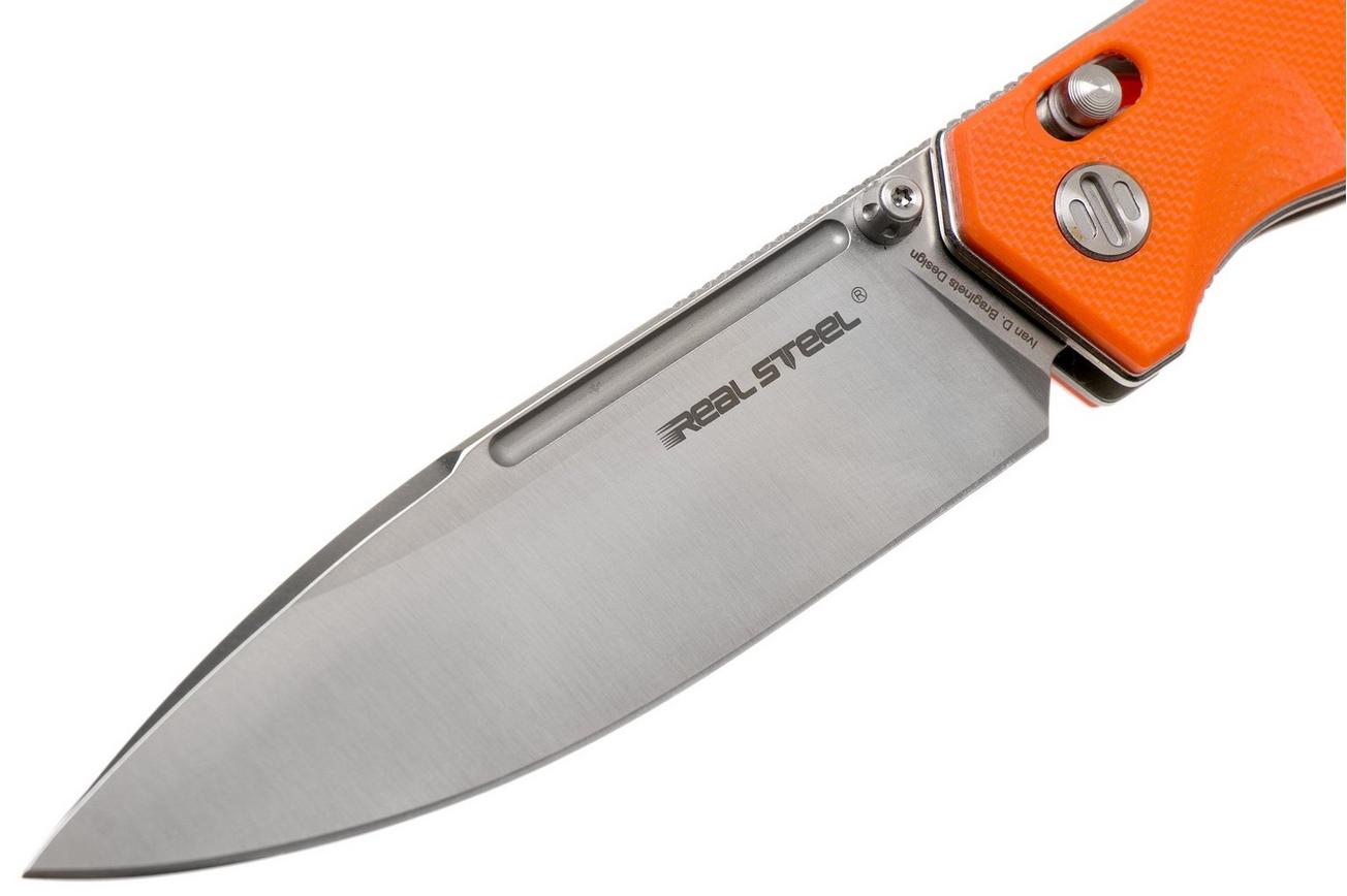 Real Steel Huginn 7651OS Orange G10 zakmes