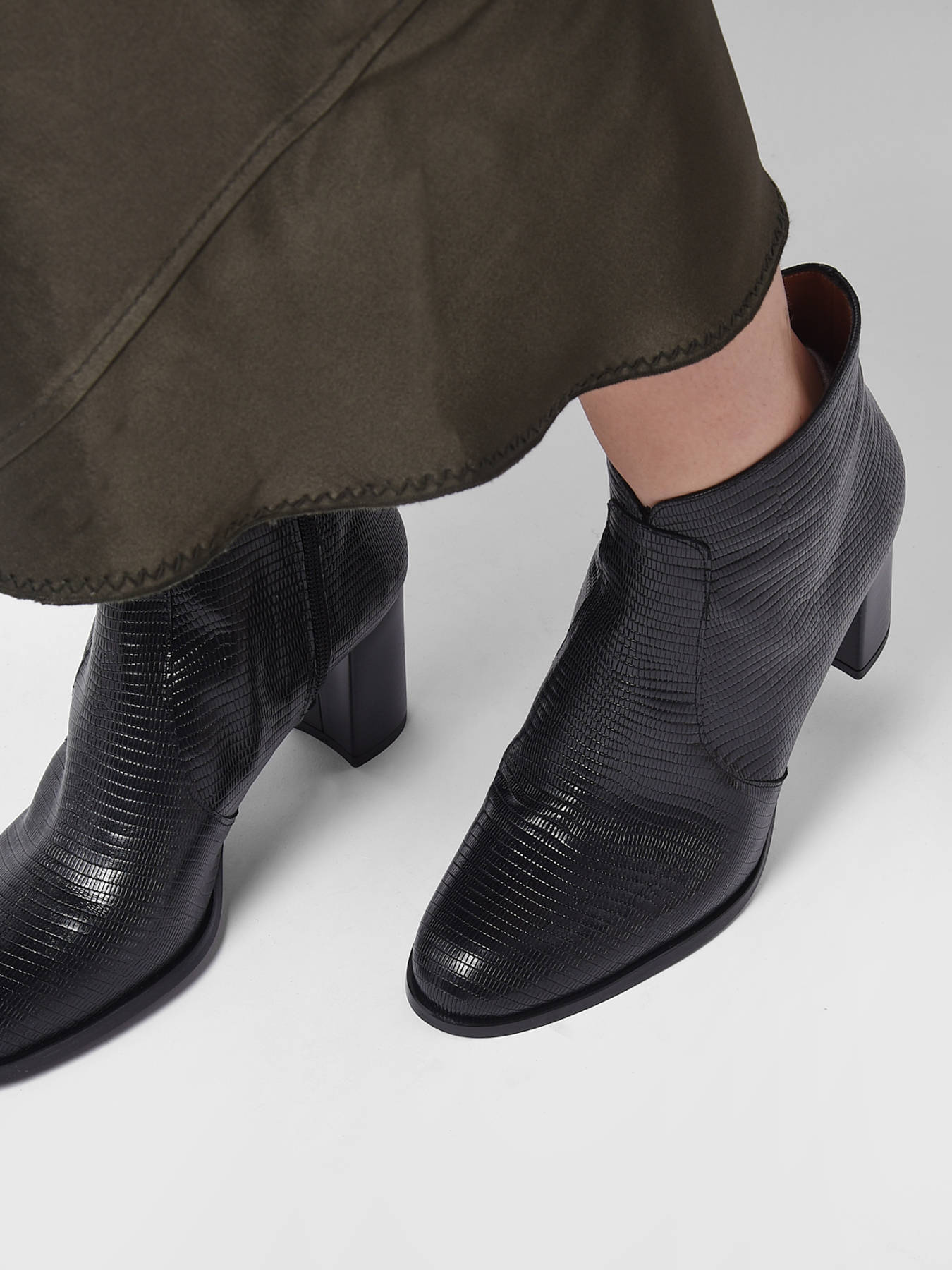 Bottines  talon Selena en cuir BRENDA ZARO
