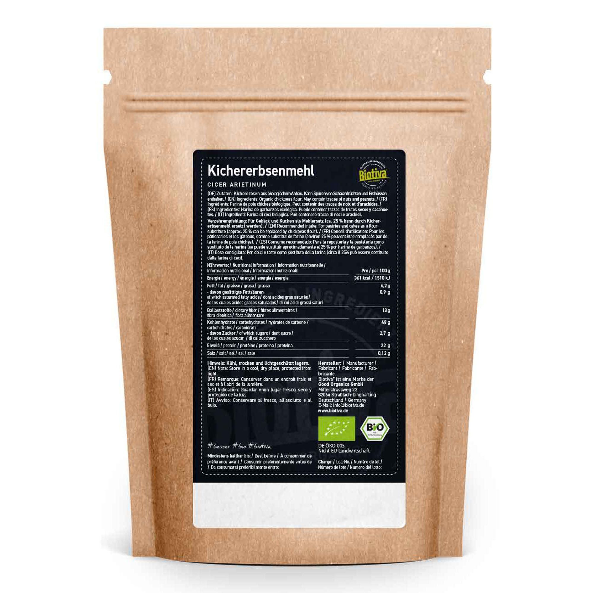 Biotiva Kichererbsenmehl Bio