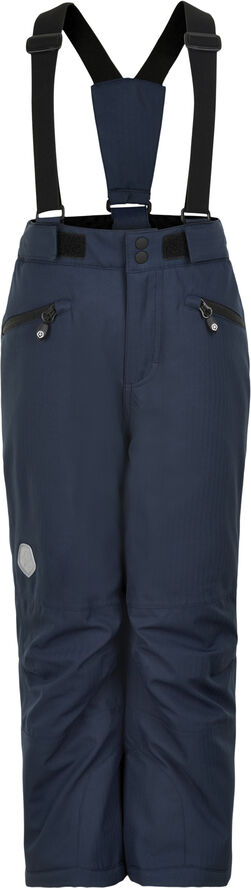 Color Kids Ski Pants W. Pockets - Recycled Total eclipse