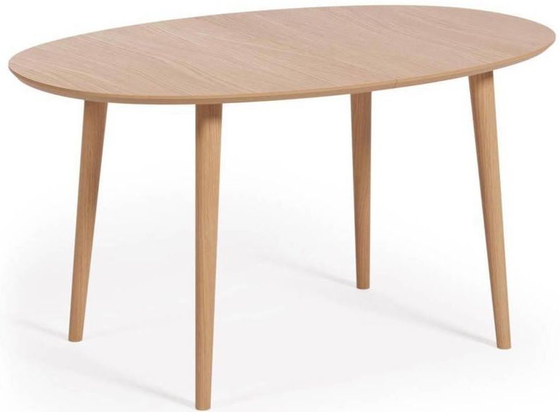 Kave Home - Oqui - Eettafel - Bruin - Uitschuifbaar - 140/220 x 90 cm