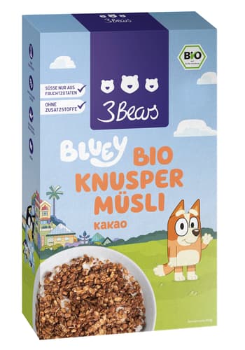 3Bears x Bluey BIO Knuspermuesli Kakao