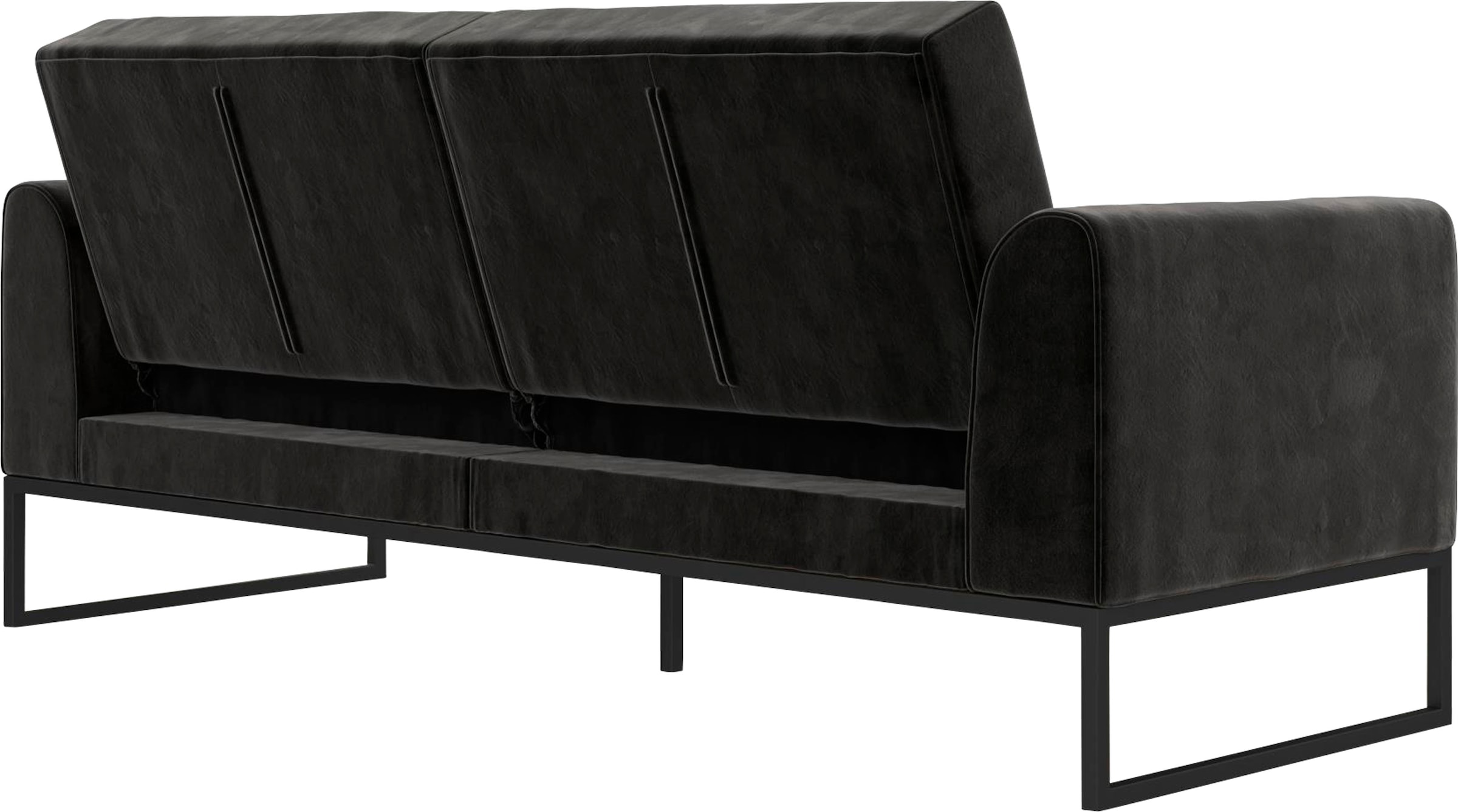CosmoLiving by Cosmopolitan Schlafsofa »Adley« Veloursstoff, Schlaffunktion, Rückenlehne 2-teilig, Sitzhöhe 47,5 cm