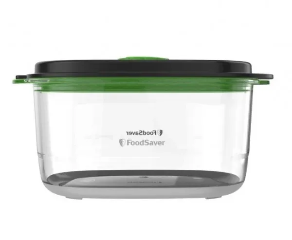 FoodSaver FFC022X, Kasse, Oval, 1,2 L, Sort, Transparent, 1 stk