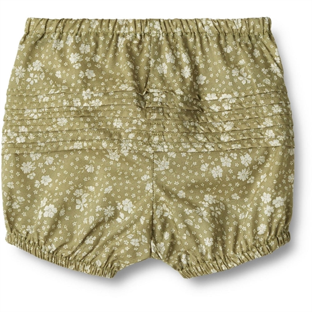 Green Flowers Nappy Bloomers Clarissa