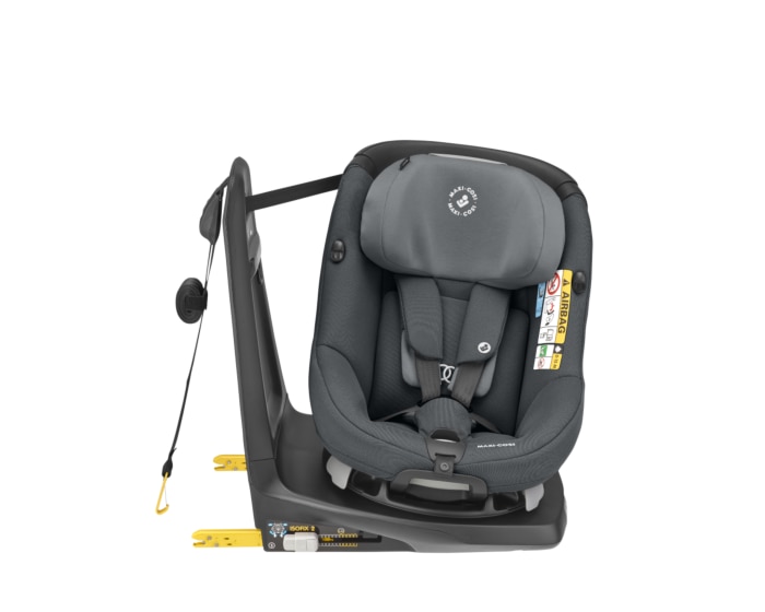 AxissFix 4 M - 4 Y  61 - 105 cm  0 - 19 kg    i-Size (R129) Sicherheit |    360° drehbarer Sitz |    Rückwärts- und vorwärtsgerichtet |    Mitwachsend |