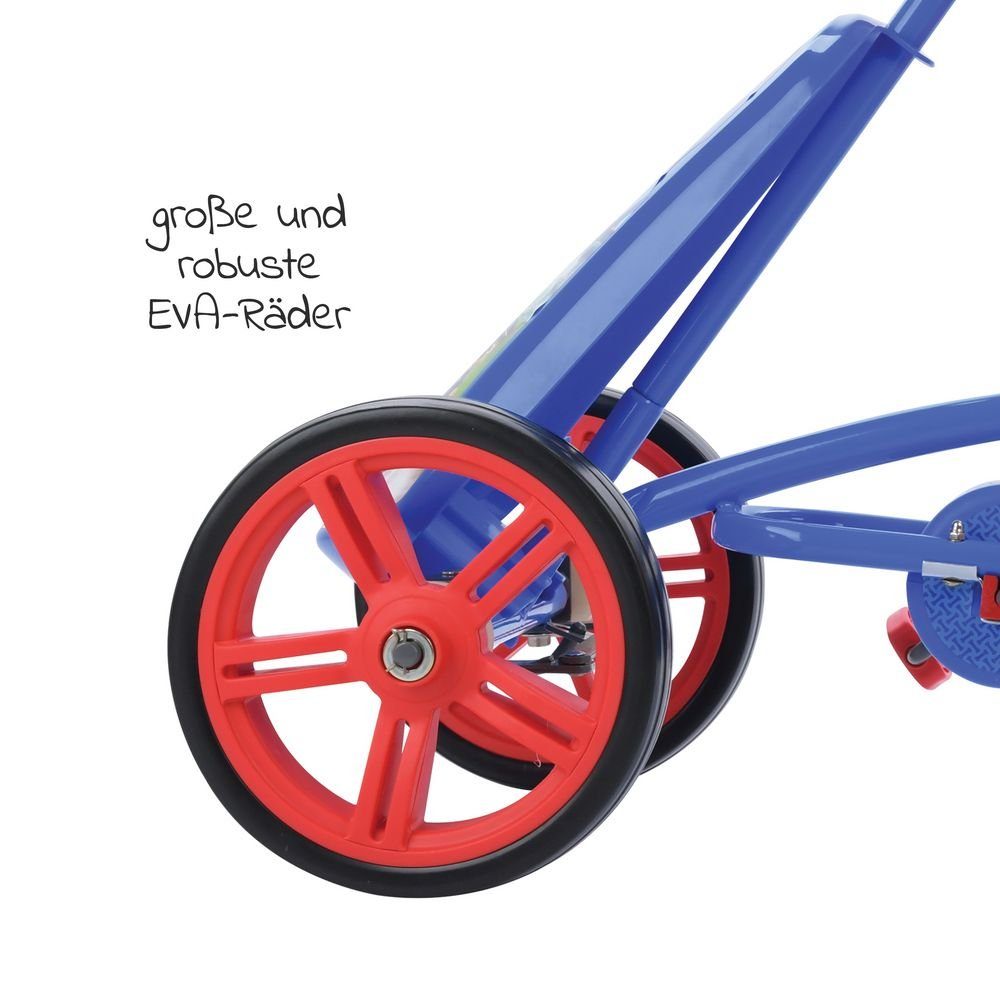 Hauck Tretfahrzeug Turbo II (2-4 Jahre) - Paw Patrol - Blue, Tretauto Pedal Go-Cart f&uuml;r Kinder ab 2-4 Jahre, verstellbarer Sitz