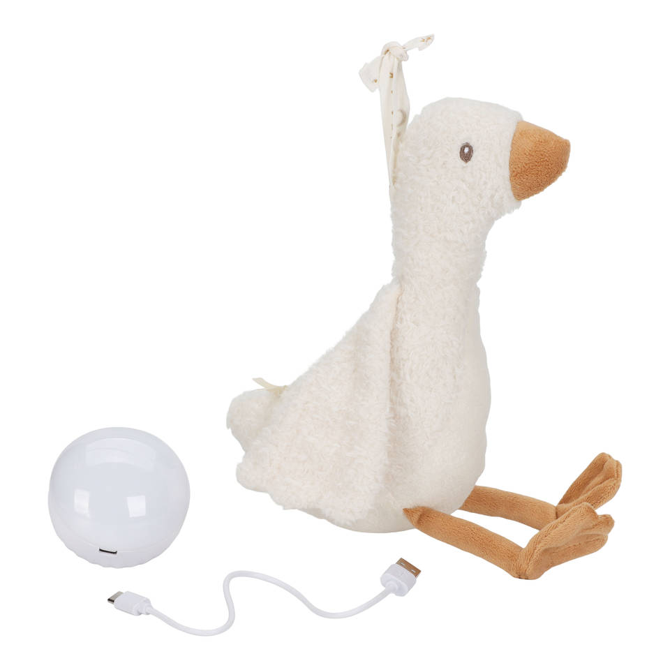 Little Dutch Newborn Naturals Licht & Geluid knuffelgans