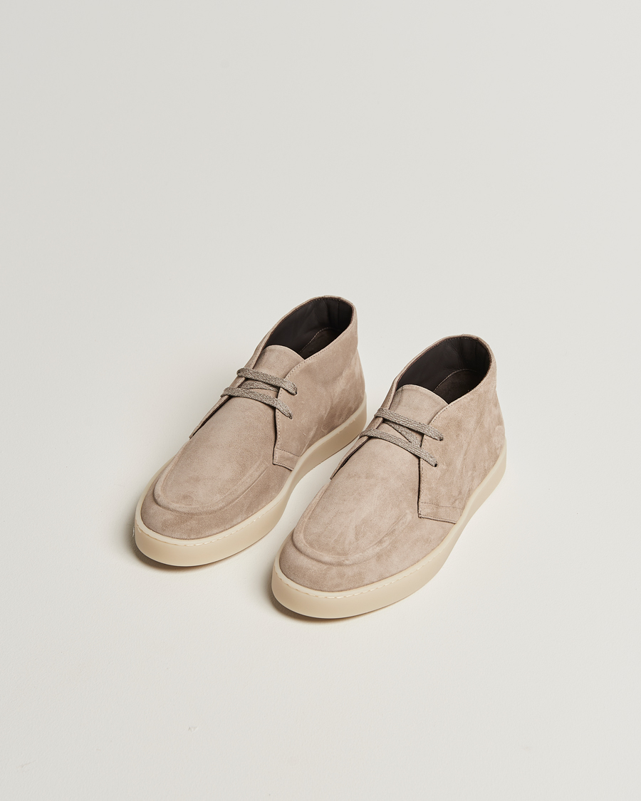 Canali Chukka Boots Beige Suede
