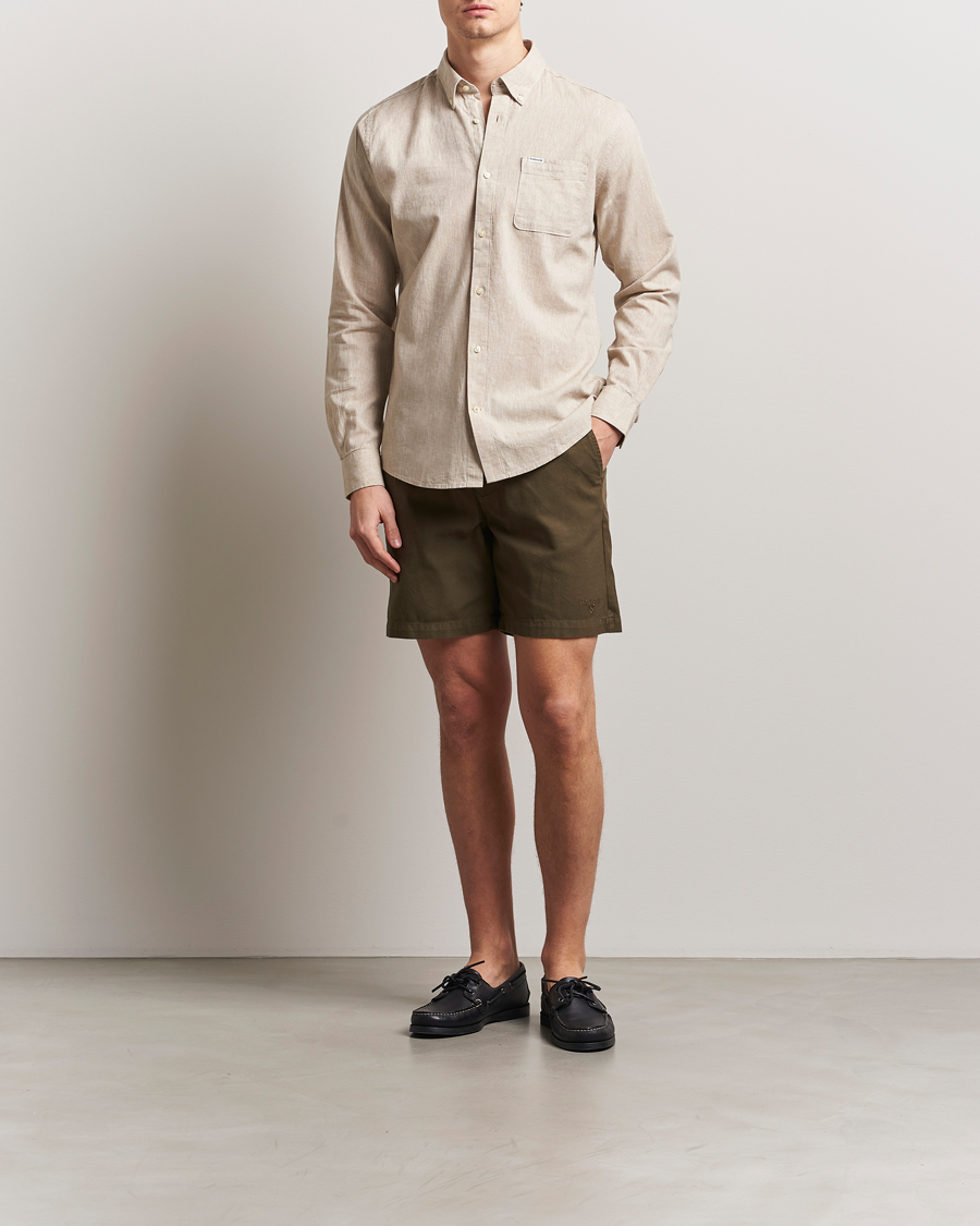 Barbour Lifestyle Nelson Linen/Cotton Shirt Stone