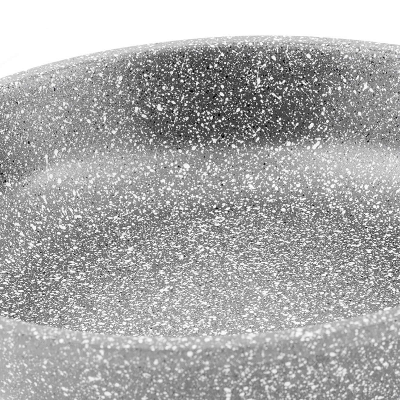 Kitchencook Poêle fonte d'aluminium induction effet pierre vertu p20tfi grise - D.20 cm