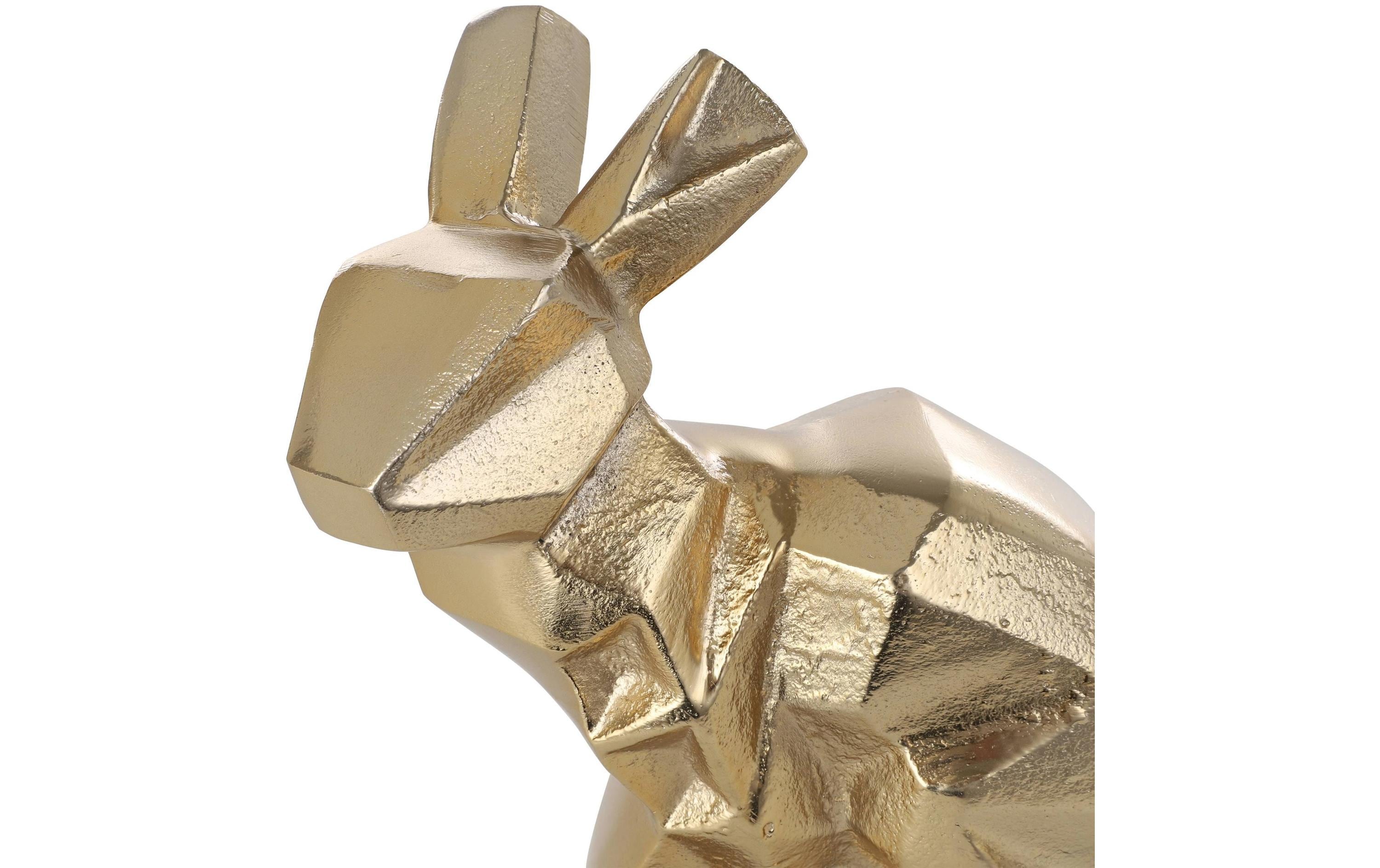 Dekofigur Hase Nolalu 17.5 cm, GoldHasenfigur