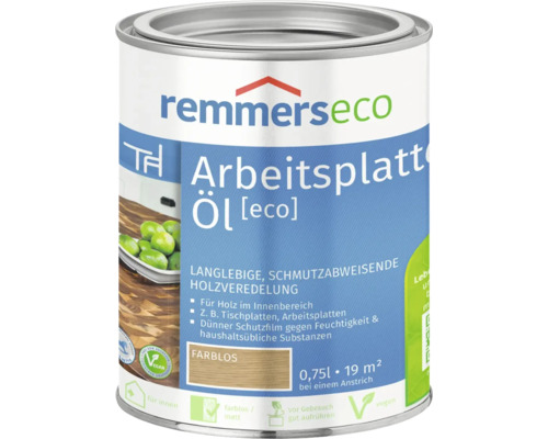 Remmers eco werkbladolie, kleurloos, 750 ml