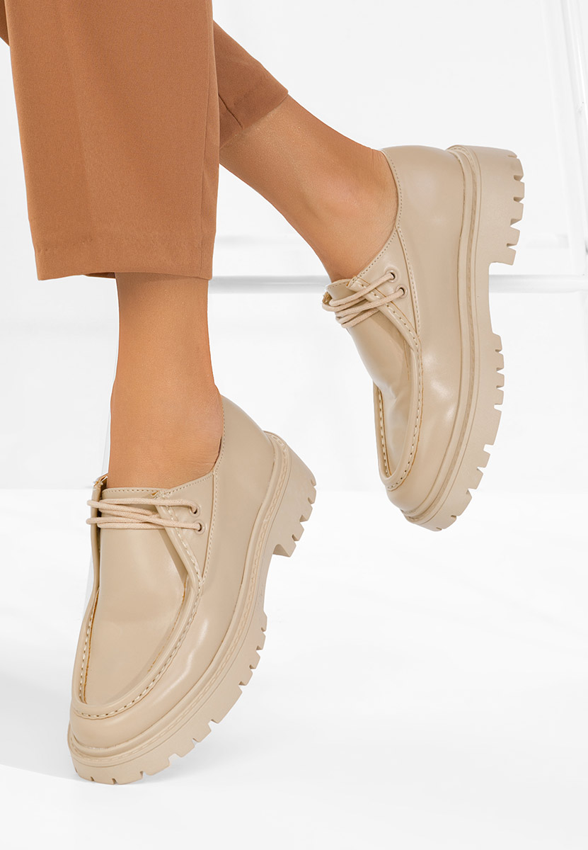 Chaussures casual femme beige Grinora