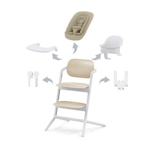 Chaise haute LEMO 4en1 SET Sand White - CYBEX