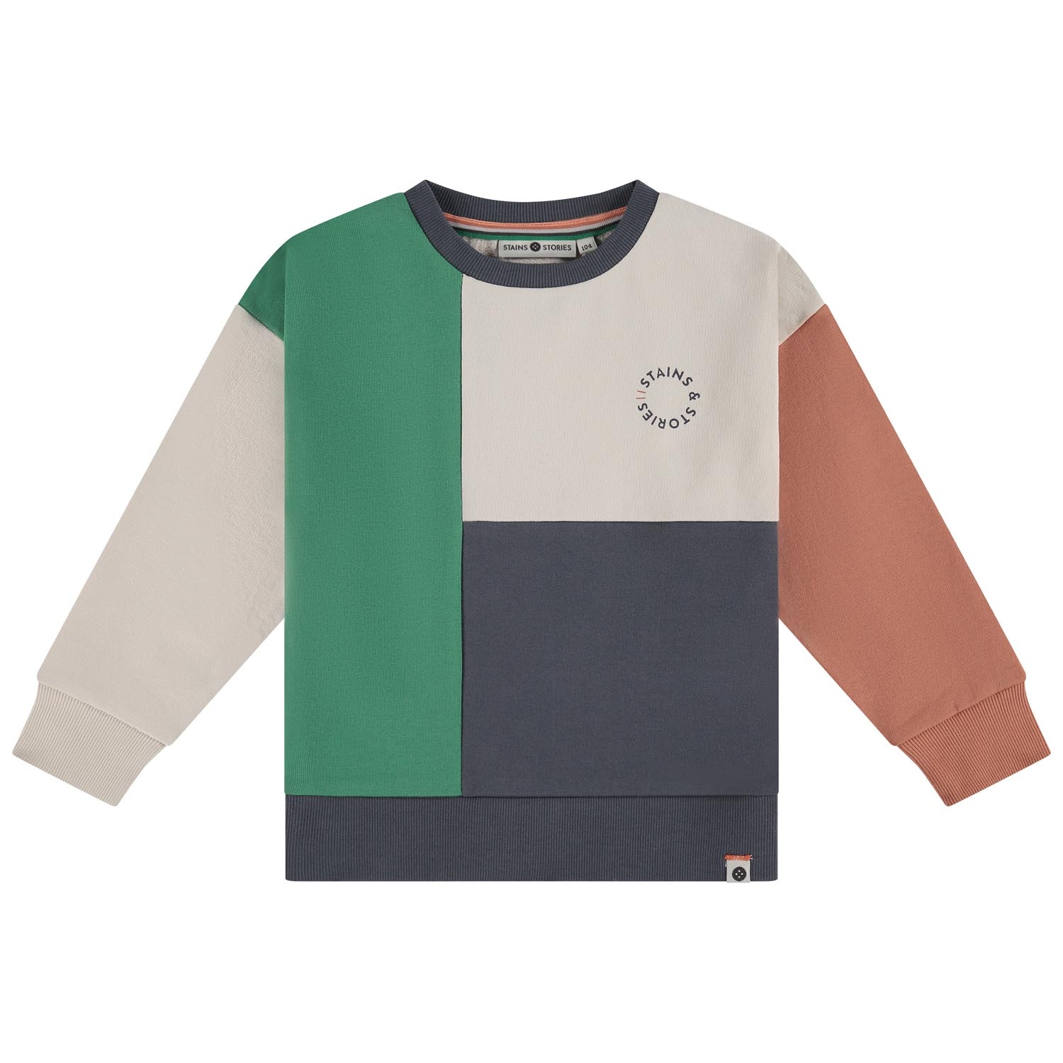 Stains & Stories peuter sweater lange mouwen meerkleurig multi