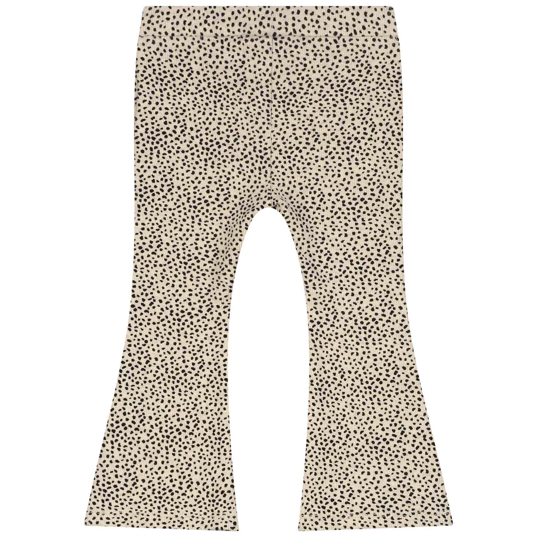 Prénatal peuter broek  all over print bruin