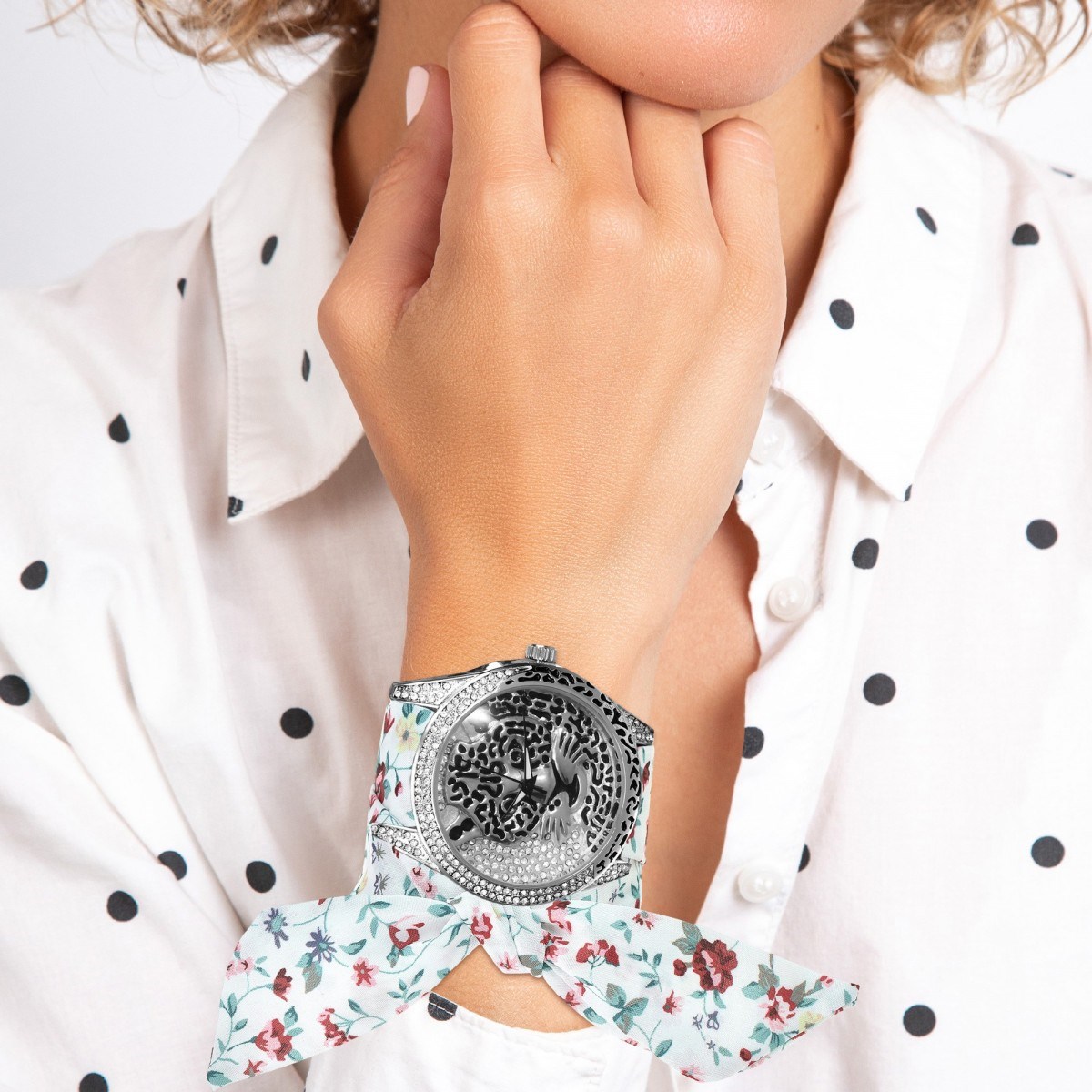 Montre Adélie foulard SC Crystal