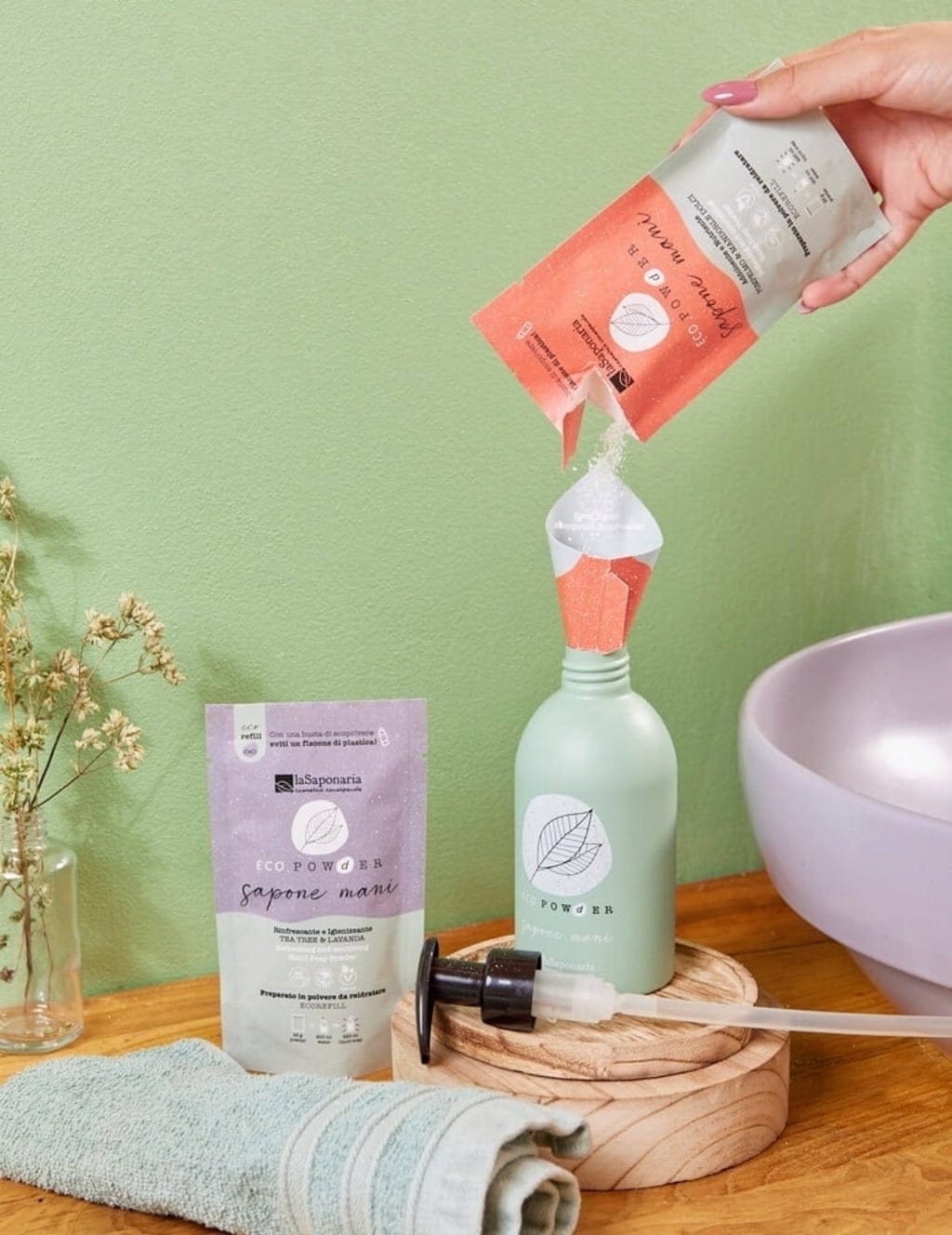 La Saponaria  EcoPowder Shampoo-Flasche