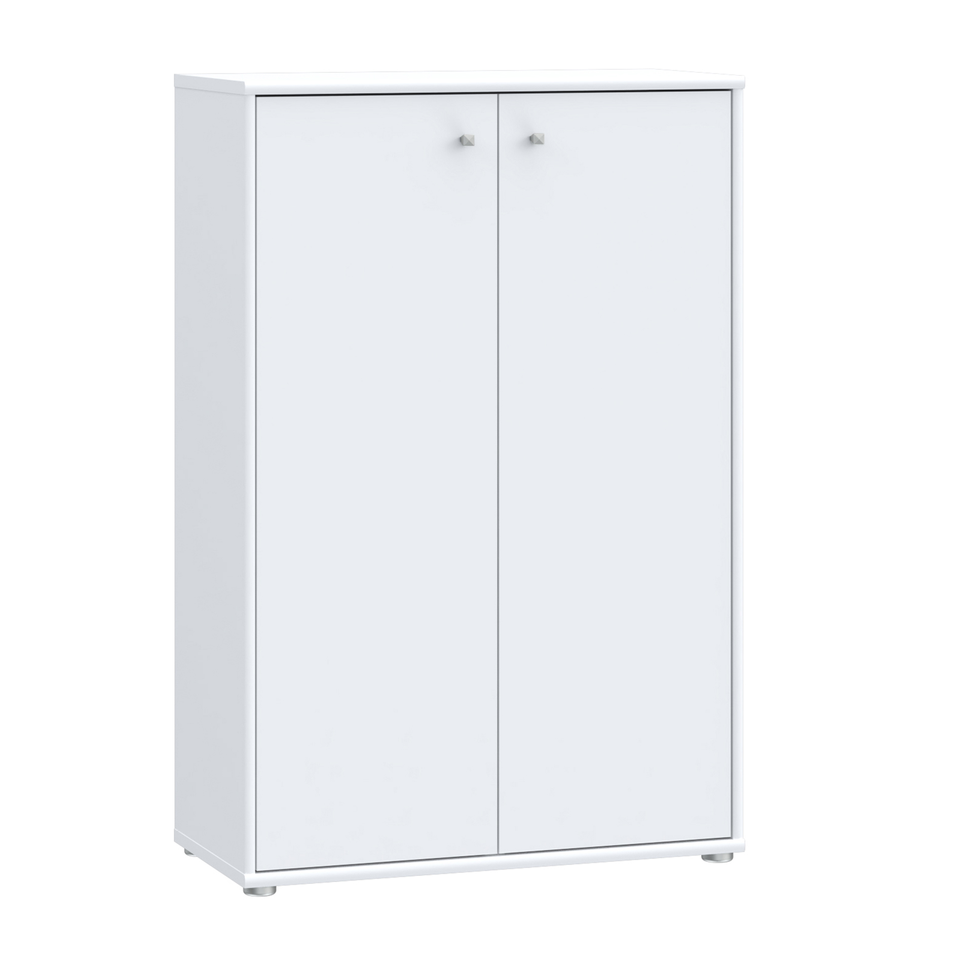 Kommode - weiß - 2 Türen - 74x111 cm