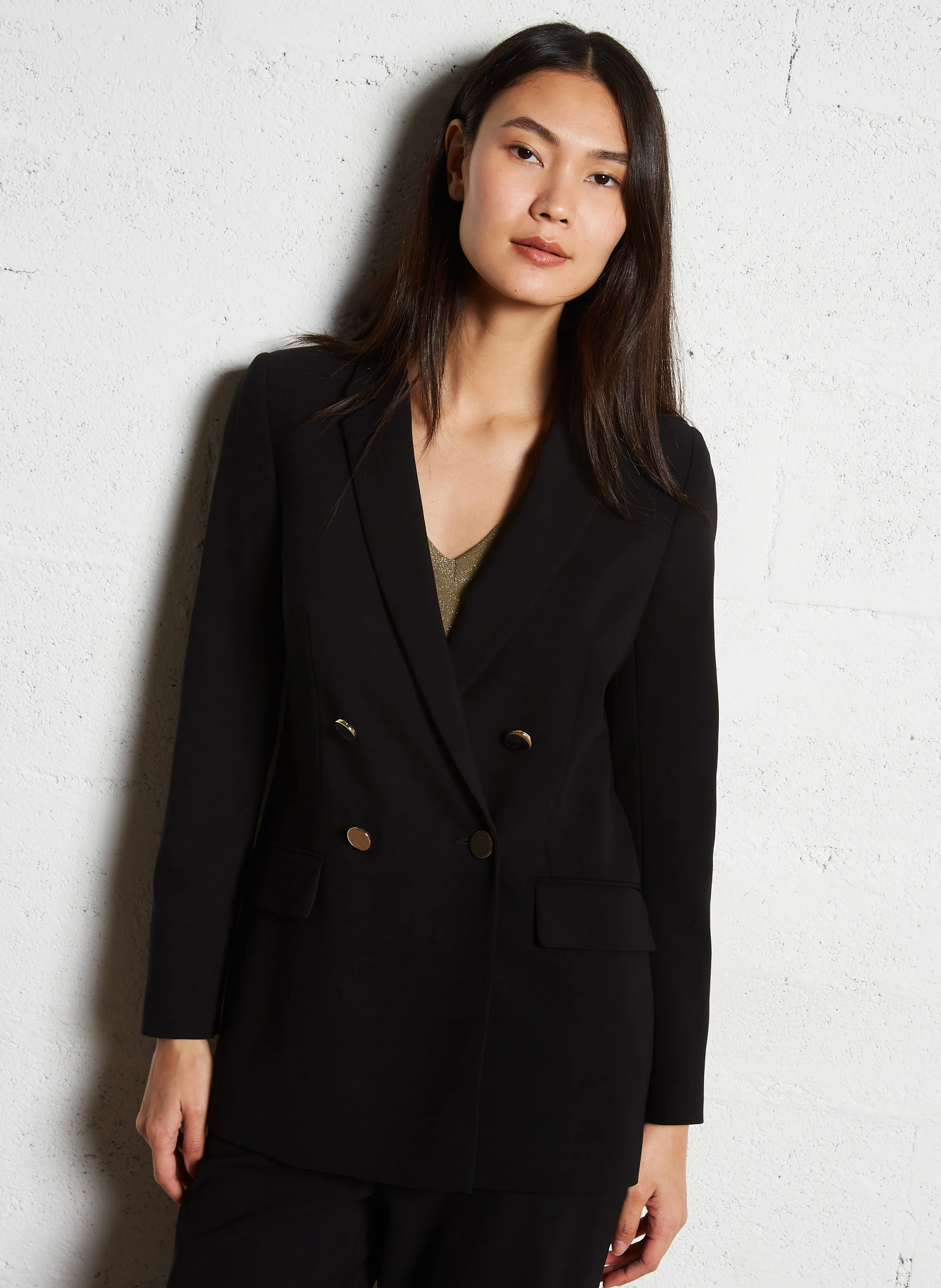 Veste tailleur droite | Noir