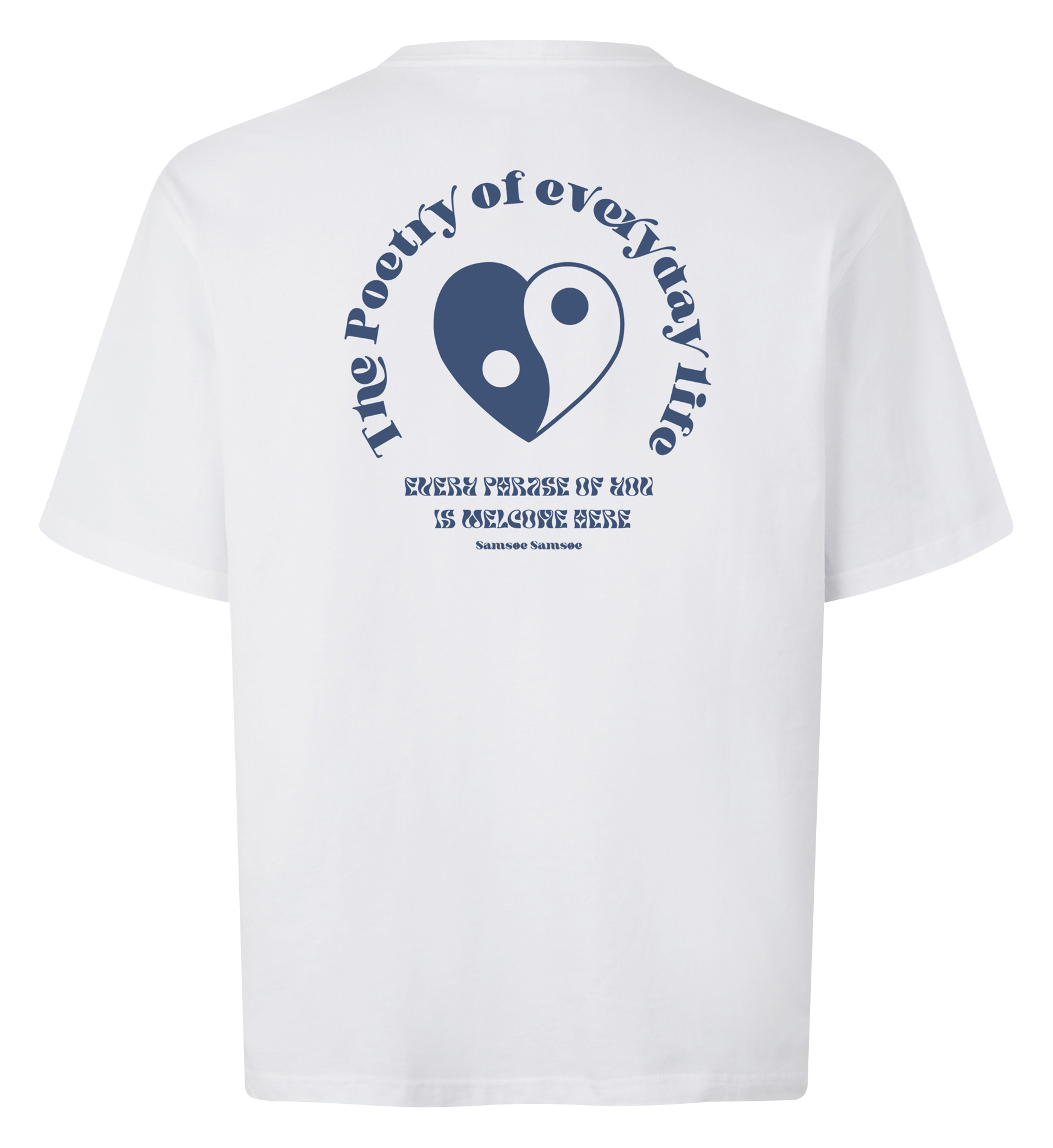 SAPOETRY - Tee-shirt manches courtes imprimé en coton bio | Blanc