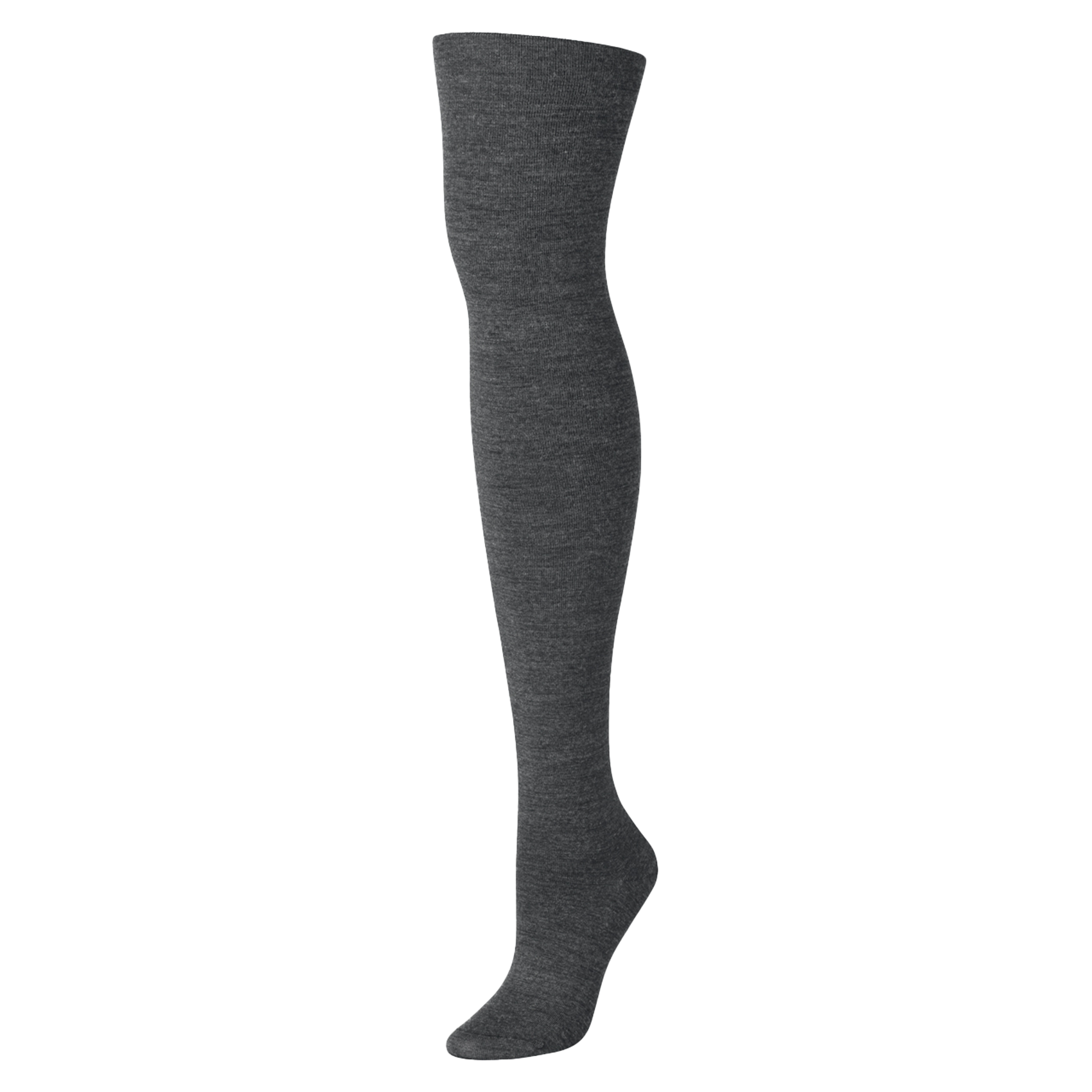 Collants en laine fine et coton mélangés | Gris