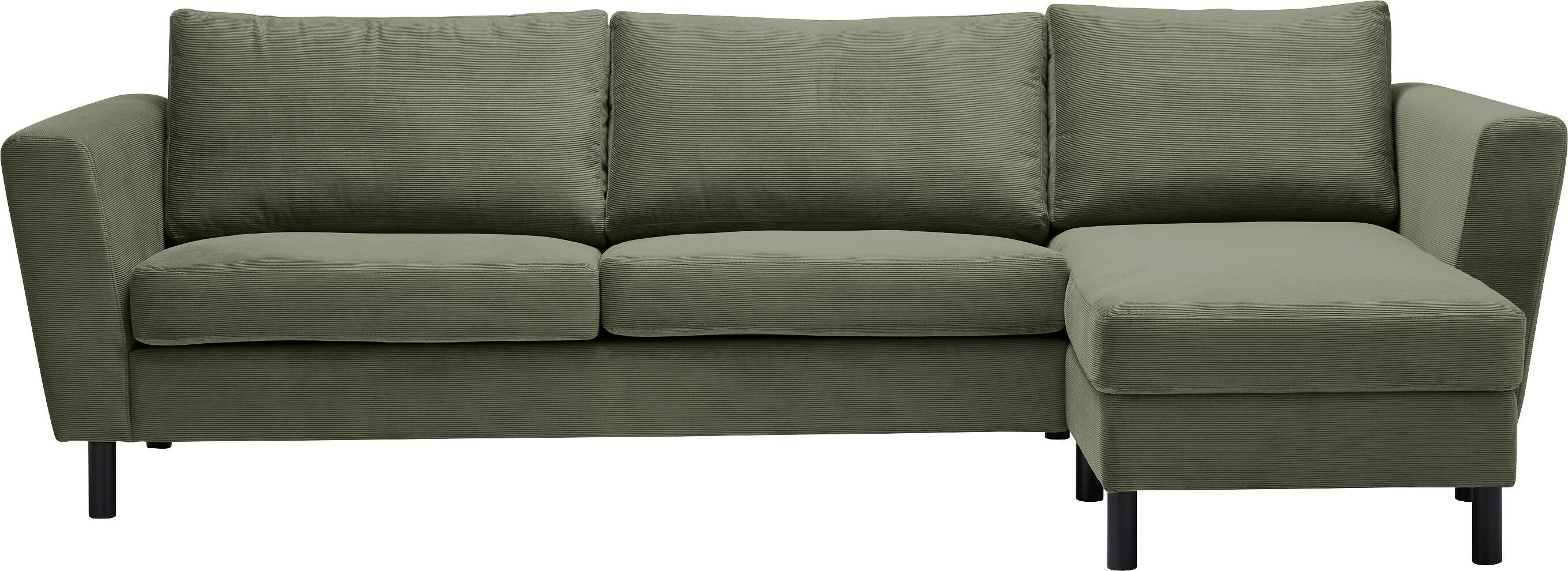 DIENER Ecksofa - Grün / B: 235.0 cm x T: 156.0 cm x H: 81.0 cm