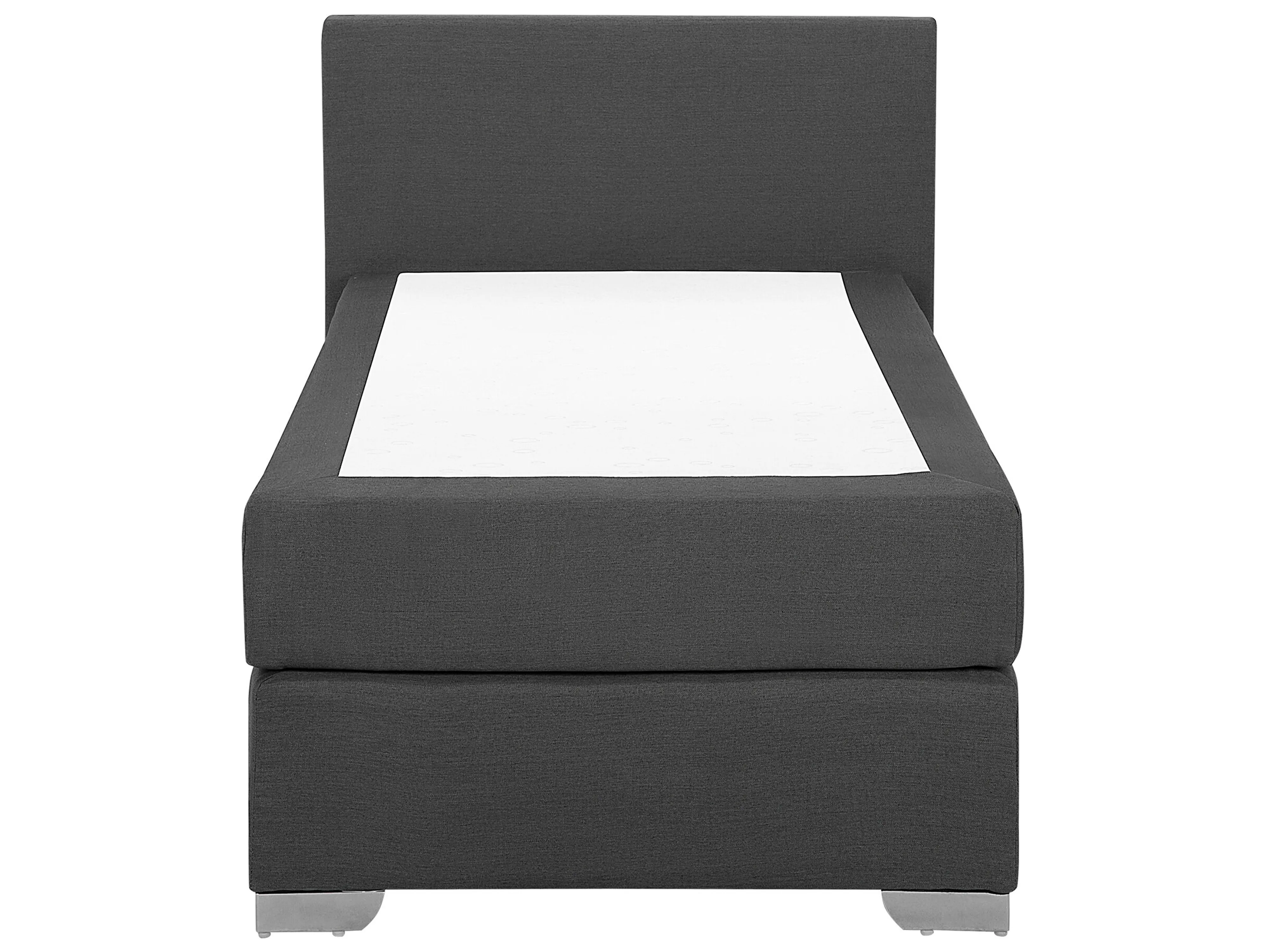 Boxspring Stof PRESIDENT 90 x 200 cm Donkergrijs