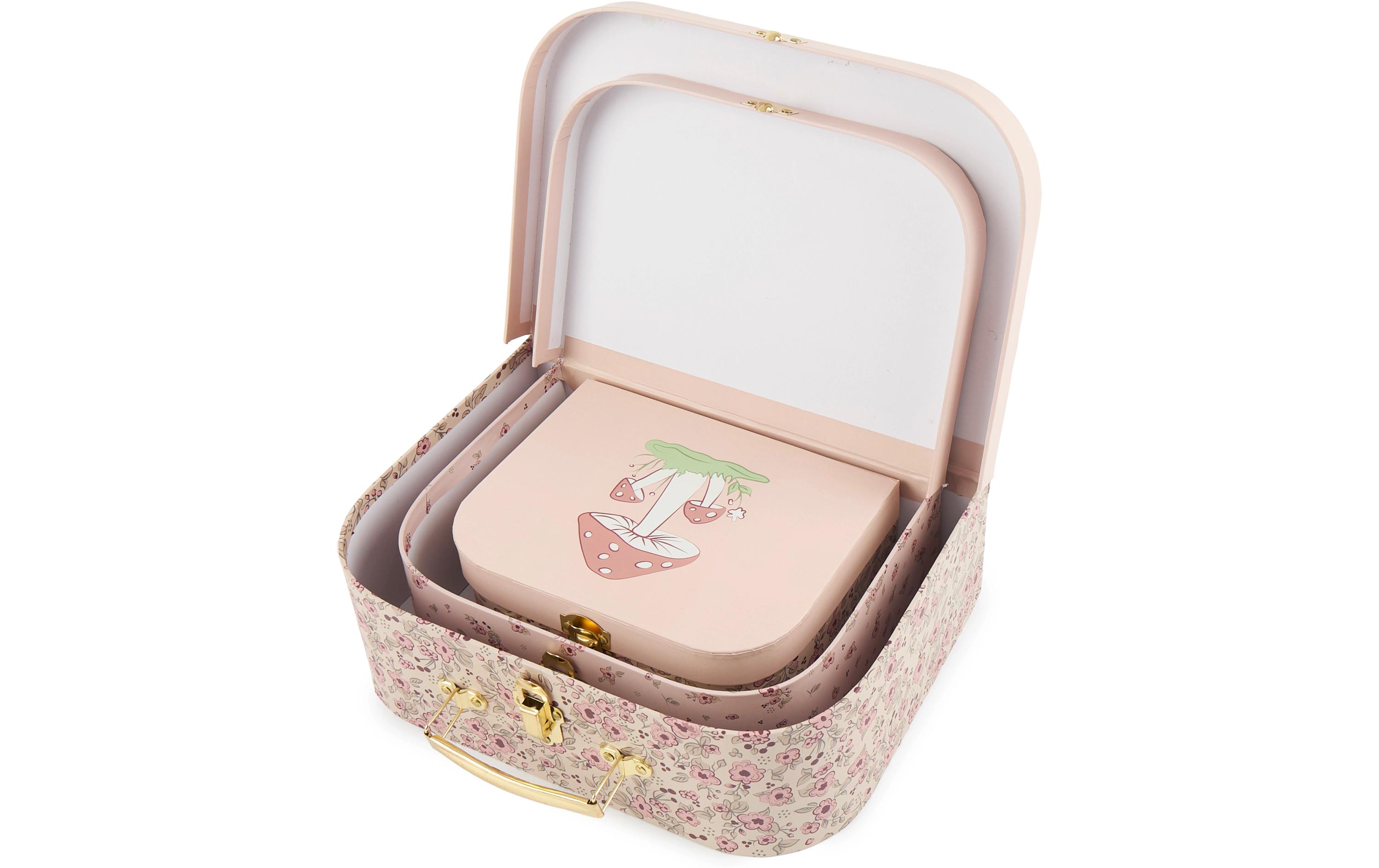 Spielzeugkoffer Ella dreamy flowers 3er SetKofferset zum Aufbewahren von Spielzeugen