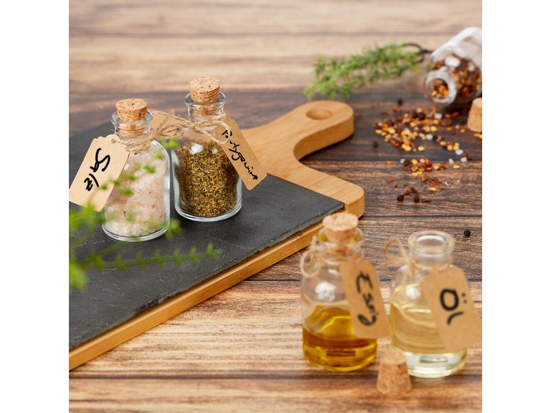 relaxdays Einmachflasche 60 ml, 20 Stück Miniaturflaschen zum Befüllen