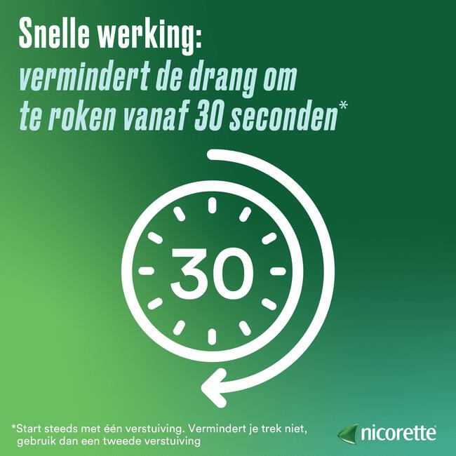 Nicorette® Mondspray – bij stoppen met roken – 13,2 ml, 1 mg nicotinez