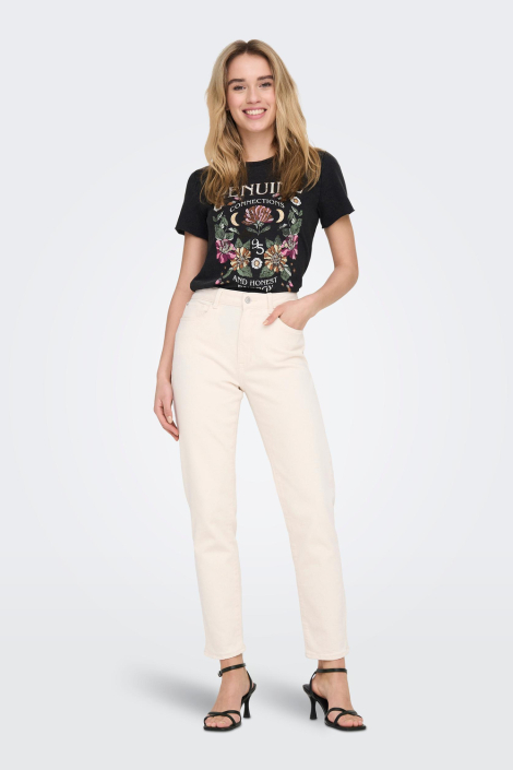 Only zwarte dames t-shirt
