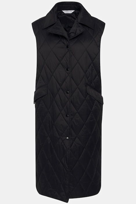2-in-1 Trenchcoat mit Steppweste, oversized, Reverskragen, Langarm