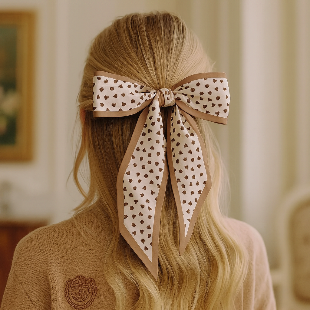 (4er Set) 890x65mm Schleifen Haarband Haar Bandana Fashion Accessoire zum Binden - Bunt