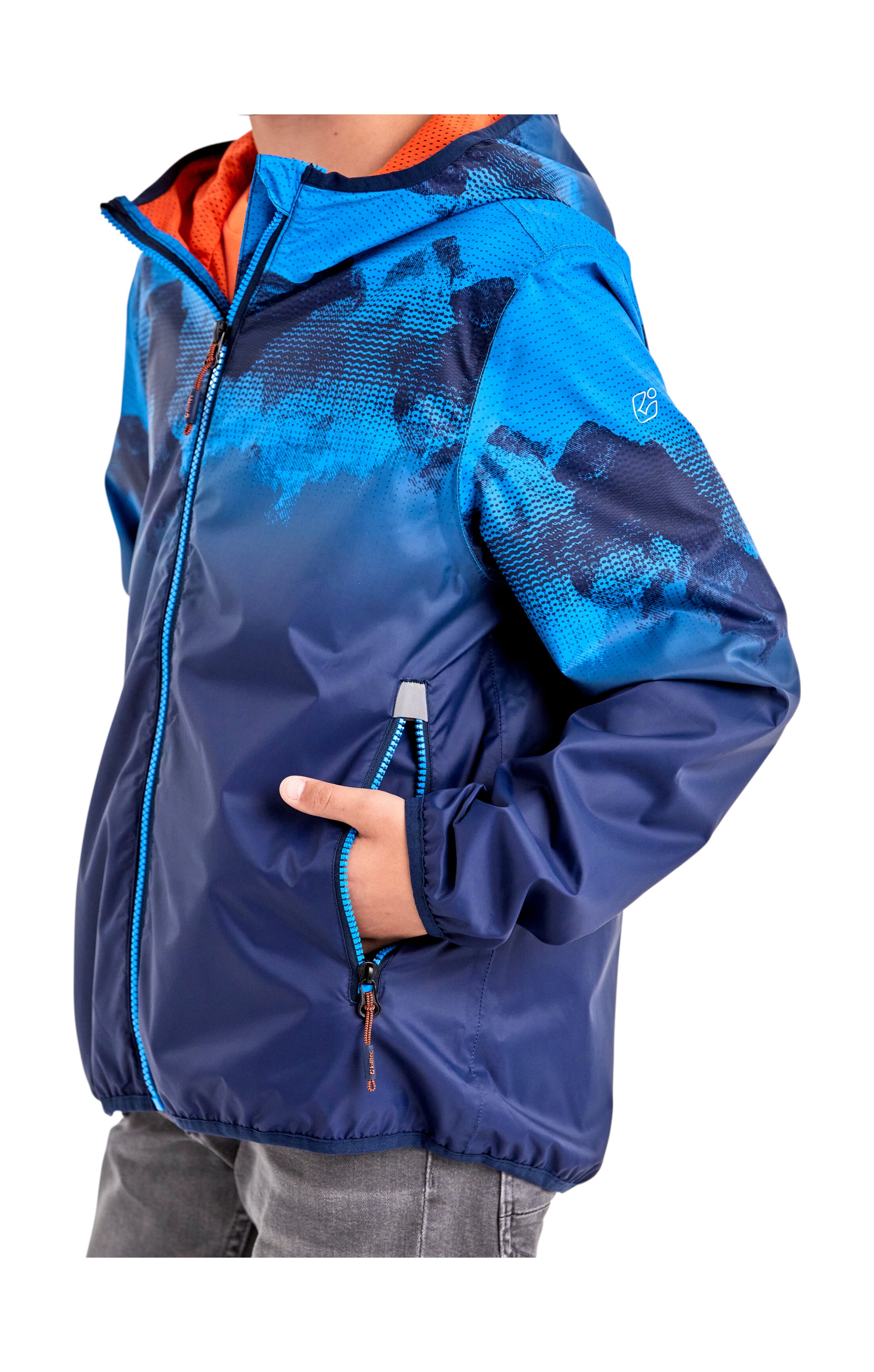 Killtec Outdoorjacke »Lyse BYS JCKT B« Leichte, wasserdichte Kinderjacke, klein verpackbar, cooles Muster