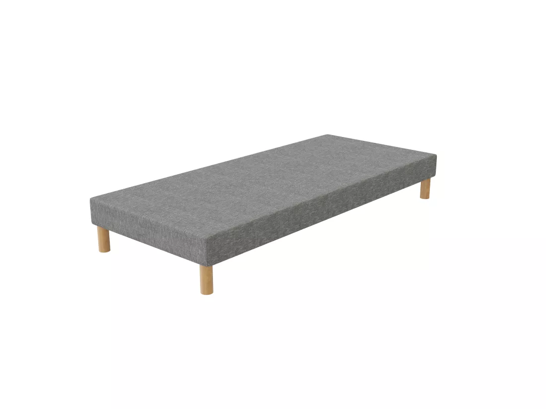 Sommier tapissier gris 80x190 + jeu de pied offert.