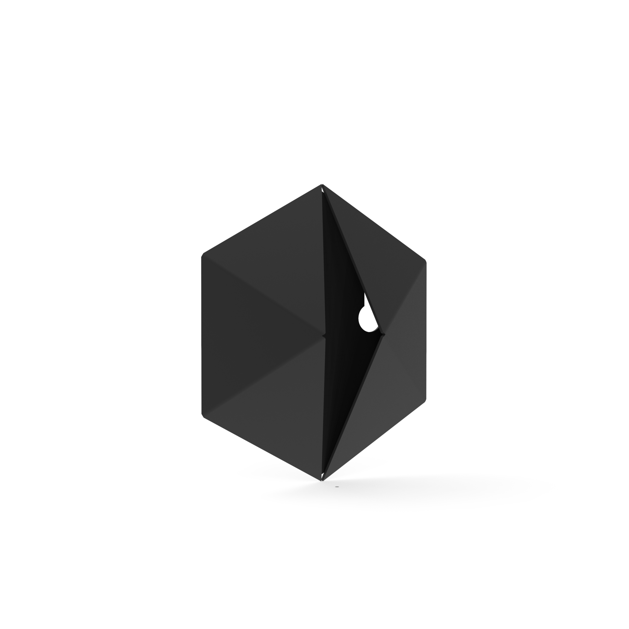 Wandhaak Towel Diamond °01 Black - 1 wandhaak