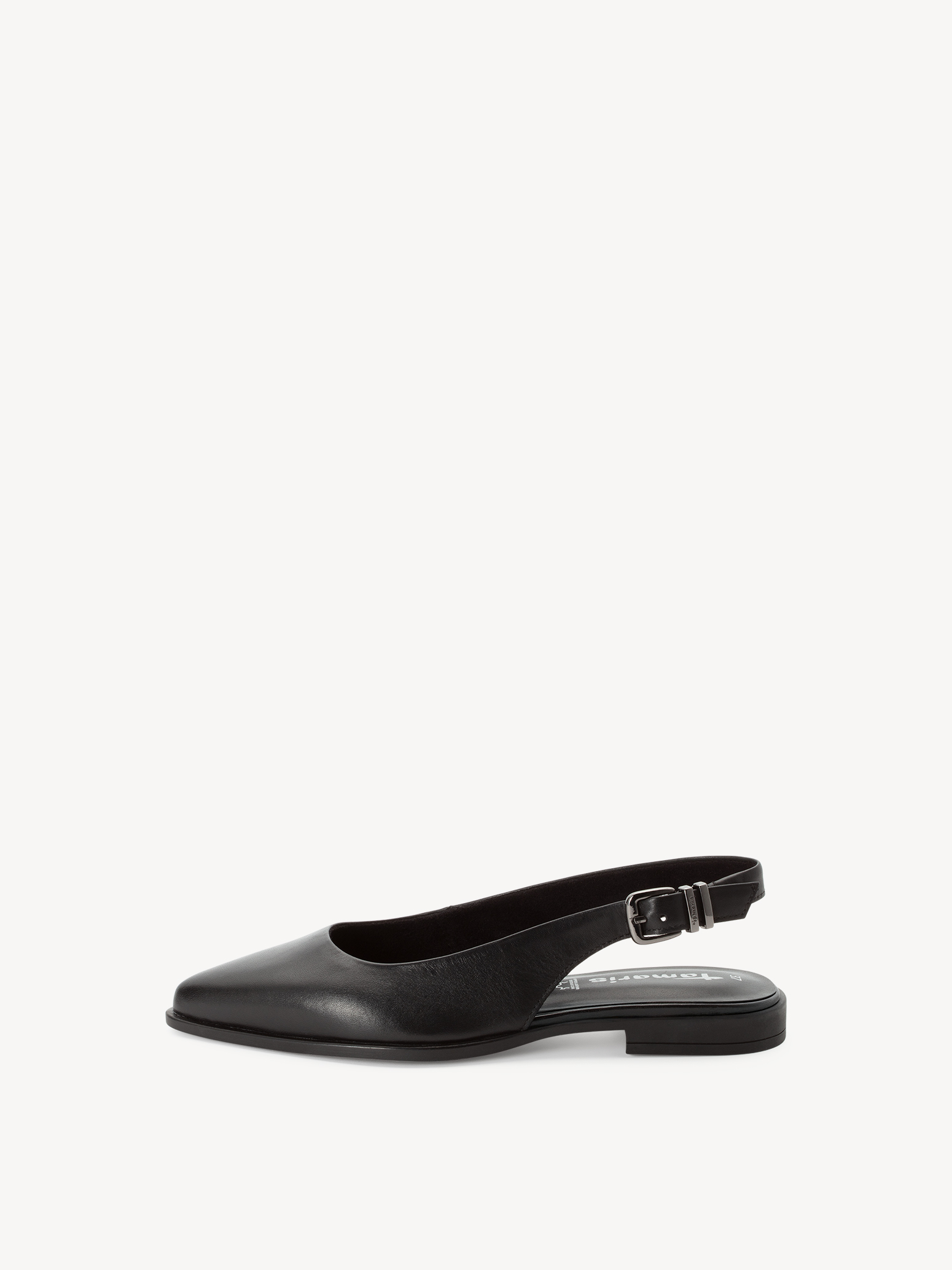Leren Slingpumps - zwart