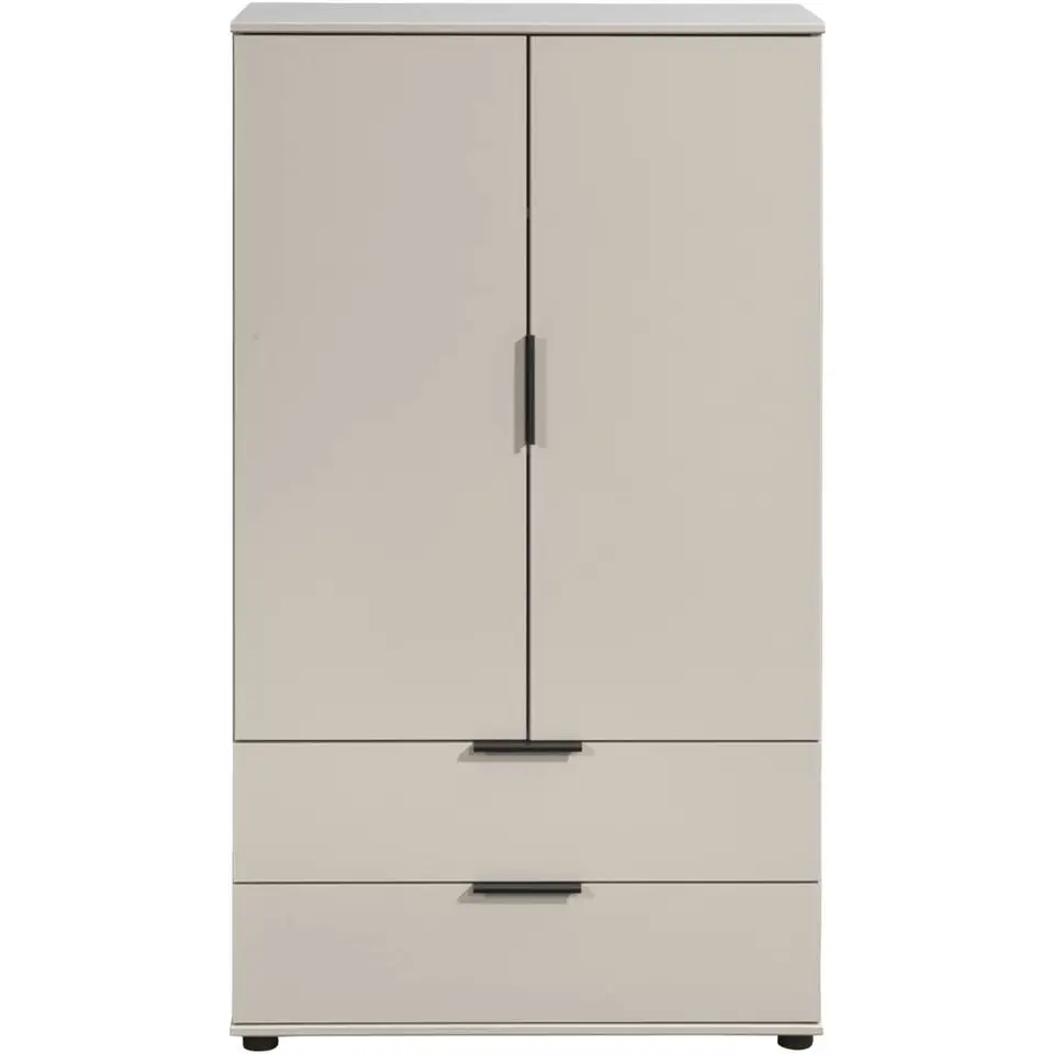 Kast Lucca 2-deurs - greige - 140x81x40 cm