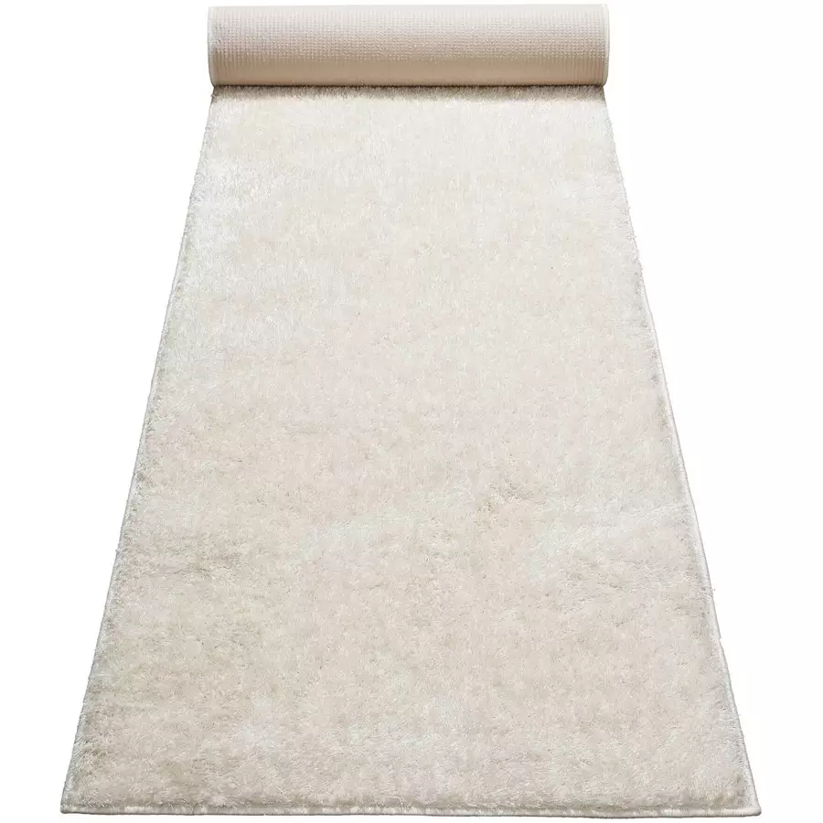 Wecon home basics Hochflorteppich Fanny creme weiß