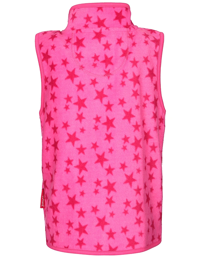 Fleece-Weste STERNE in pink