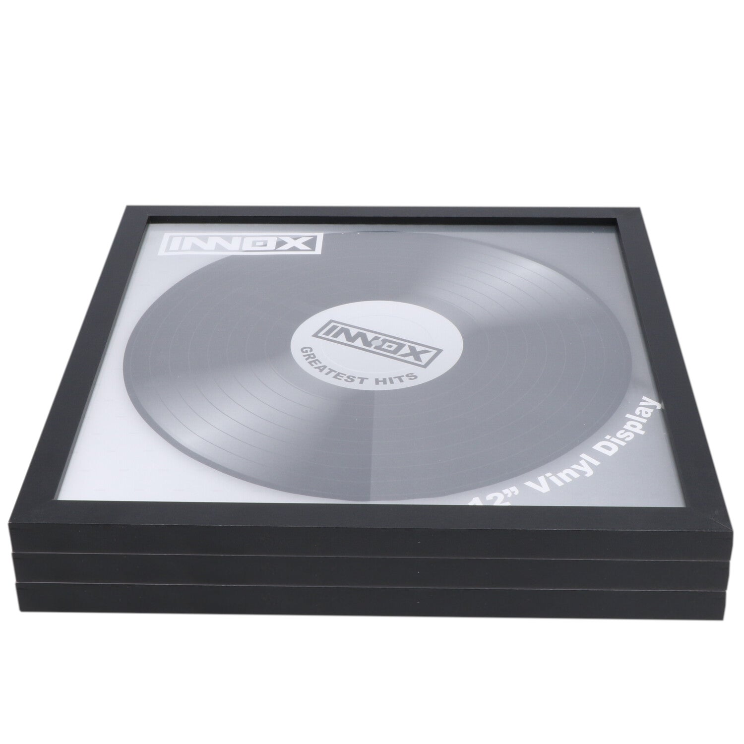 Innox VFK12-BK vinyl display voor 12 inch LP-hoes (set van 3 lijsten)