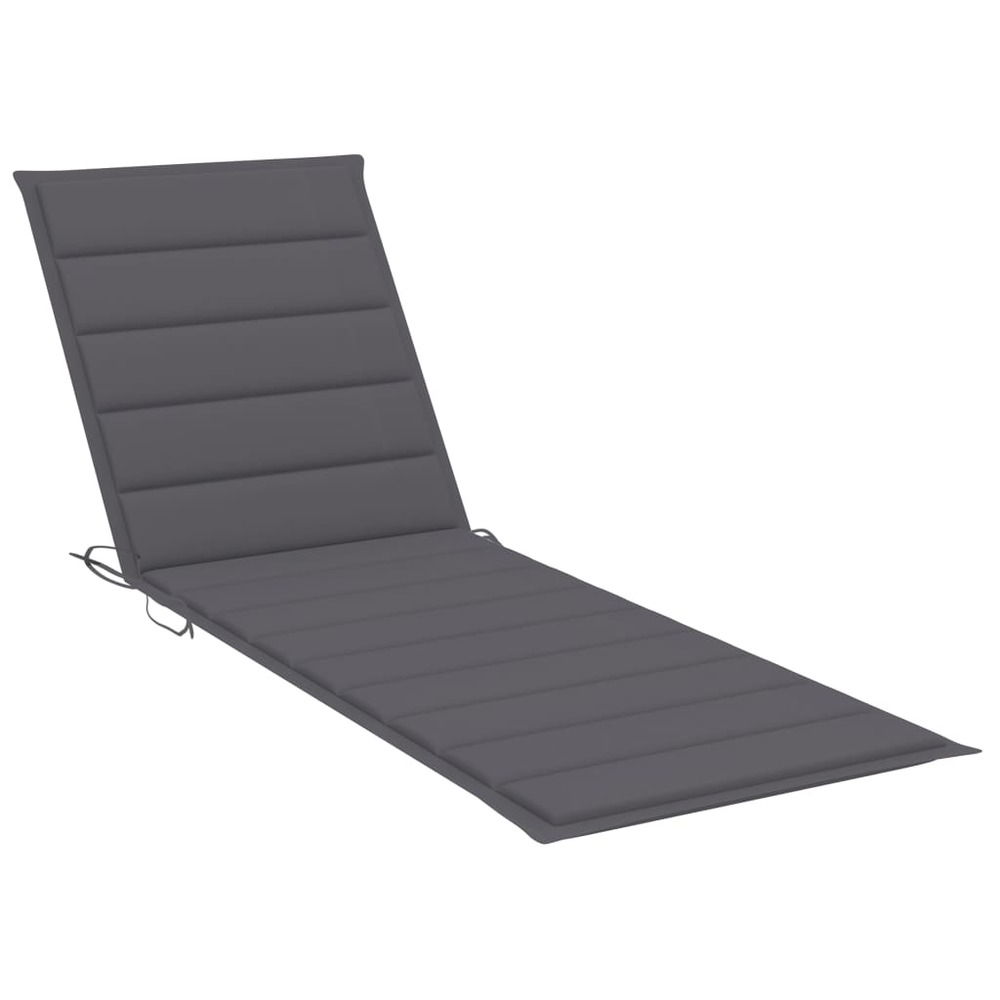 Transat chaise longue bain de soleil lit de jardin terrasse meuble d'extérieur pour 2 personnes avec coussins bambou 02_00129