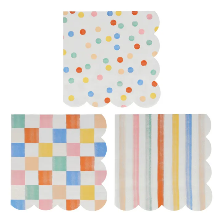 Meri Meri Serviettes en papier Anniversaire - Set de 16