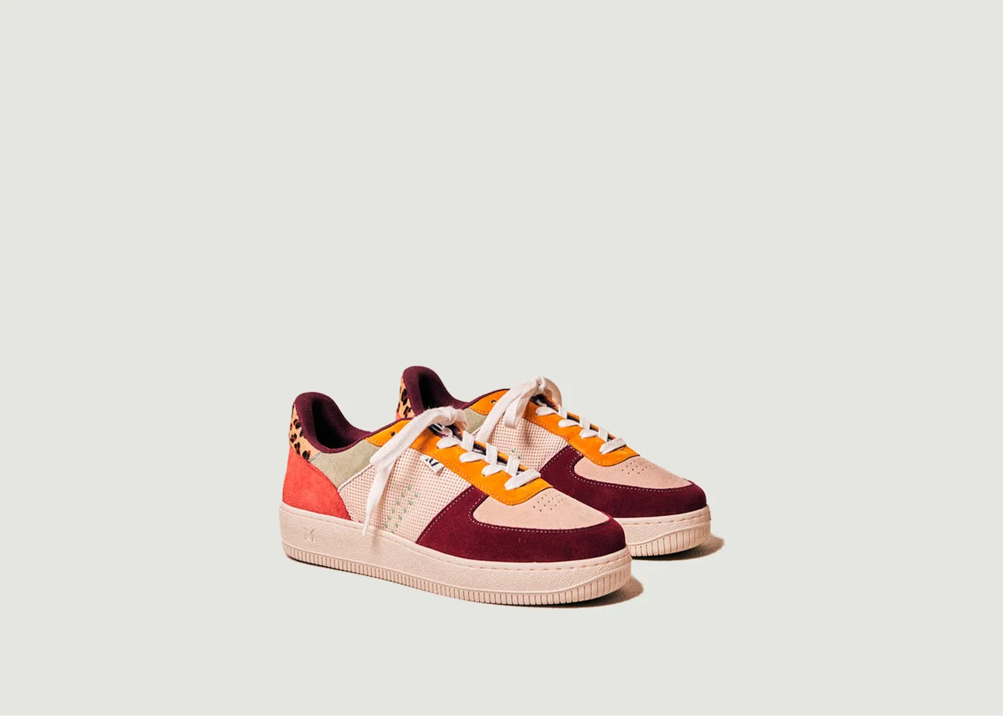 Baskets basses Maxence suède et mesh M.Moustache