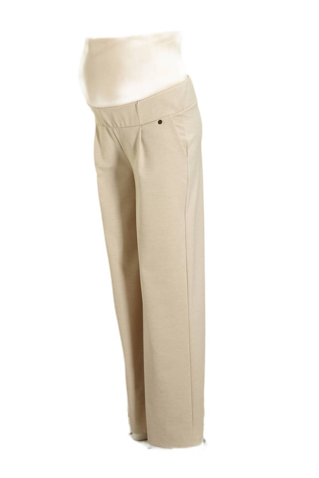 LOVE2WAIT low waist wide leg broek beige