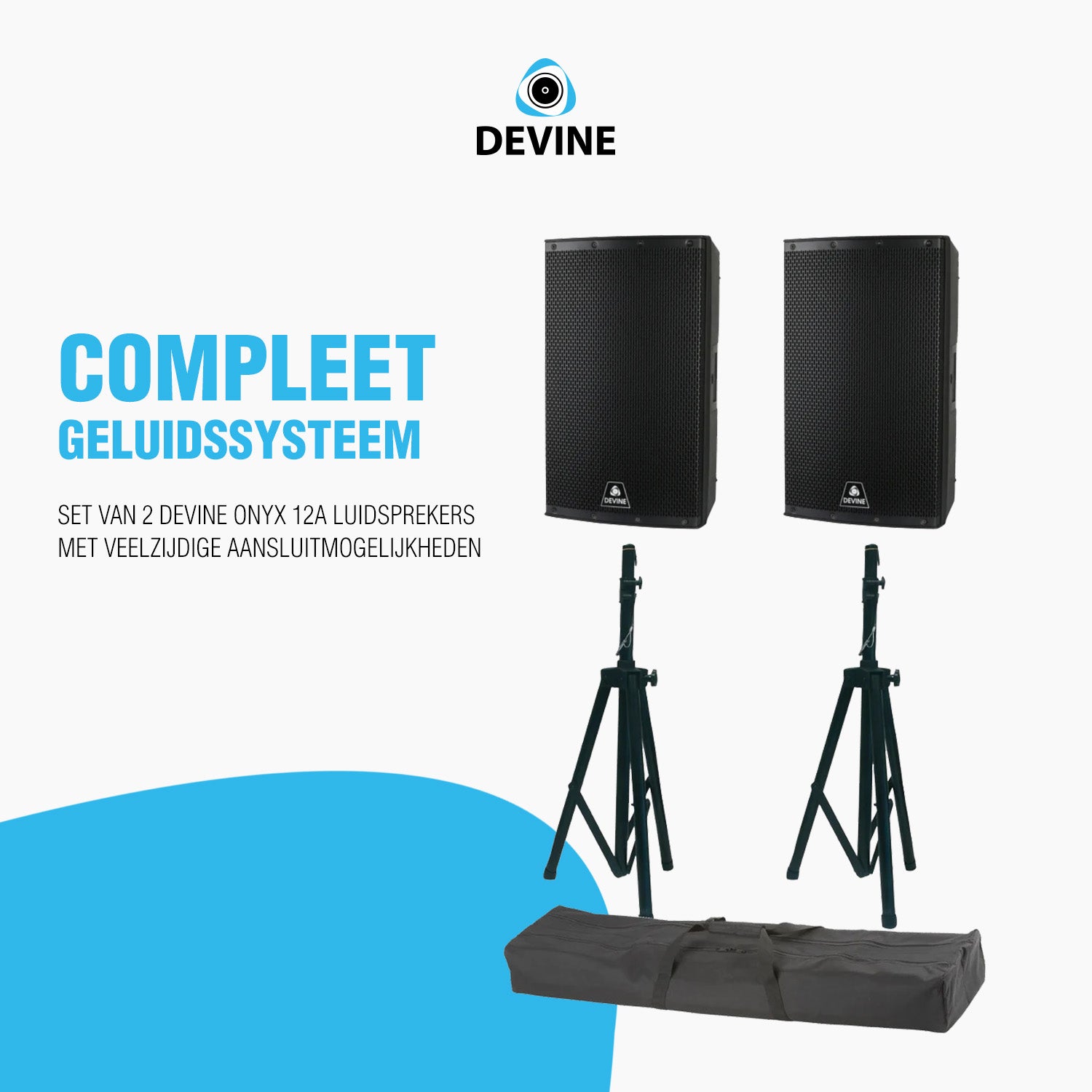 Devine Onyx 12A + speakerstandkit